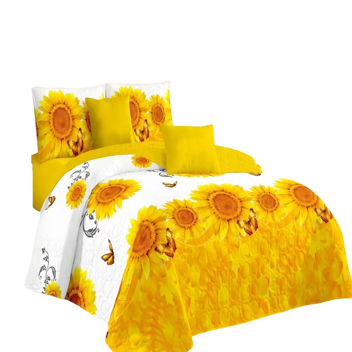 GENERICO - CUBRECAMA DE VERANO QUILT KING BLANCO 06