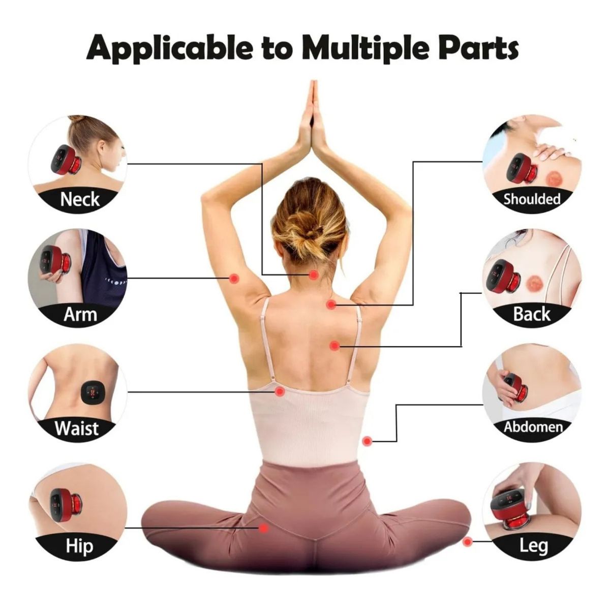 MOVI - Ventosa Electrica alivio dolores anticelulitis con masaje y vibracion