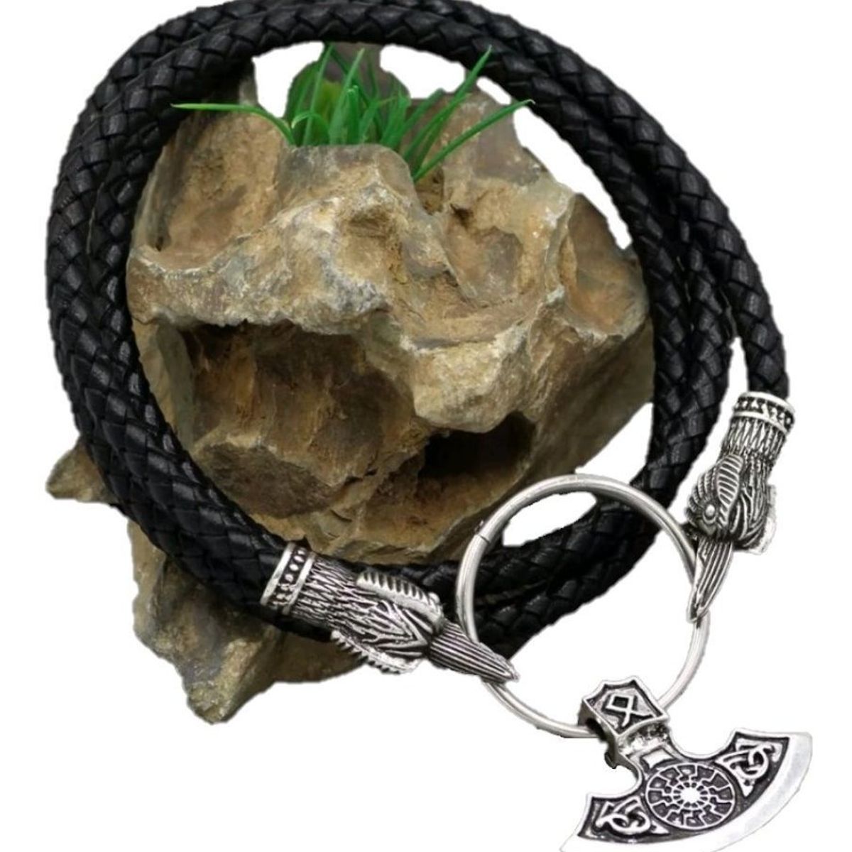 GENERICO - Collar Hacha Vikingo Hombre Nordico Moda Masculina 2019