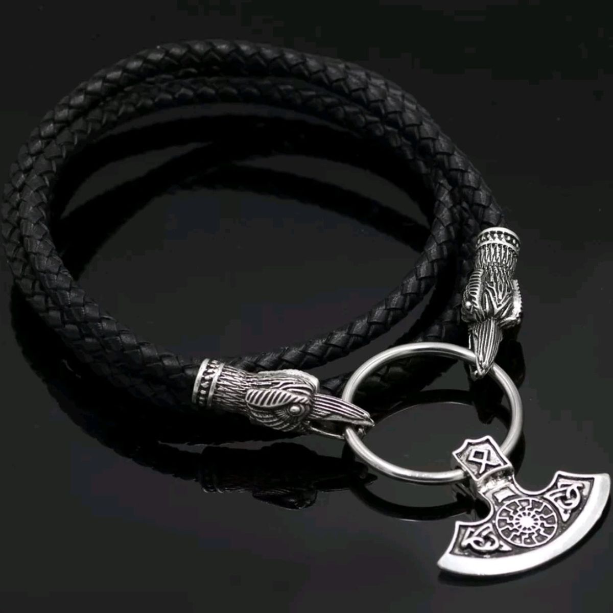 GENERICO - Collar Hacha Vikingo Hombre Nordico Moda Masculina 2019