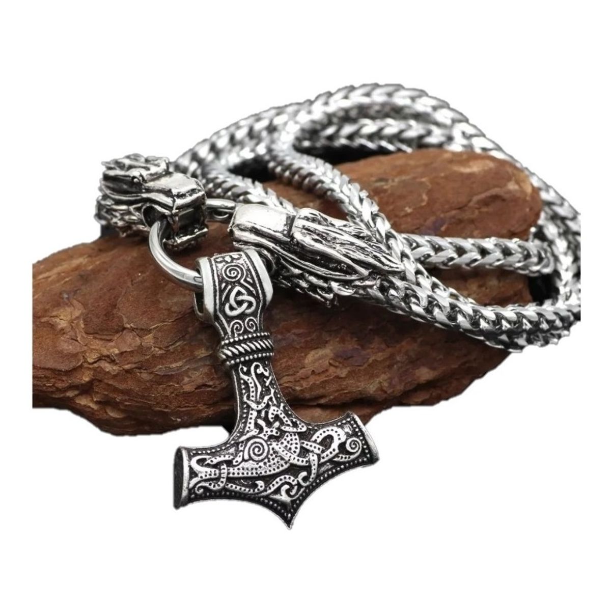 GENERICO - Collar Vikingo Hacha Nórdico Hombre Caballeros Moda 2019 2