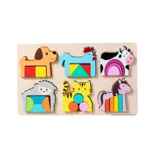 TOP TOYS - Tabla De Encaje Formas Animales Geometricos Y Patrones