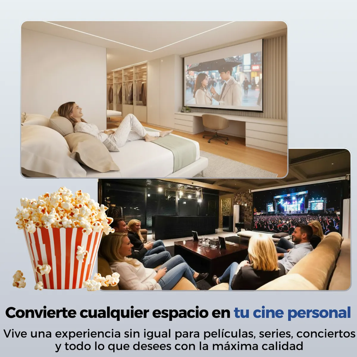 GENERICO - Proyector Portatil Wifi Full HD 7000 lumenes LED Android 13