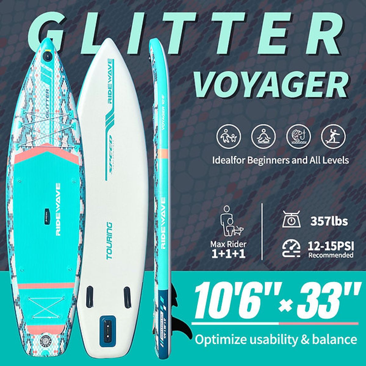 GENERICO - STAND UP PADDLE DOBLE CAPA Triple Quilla