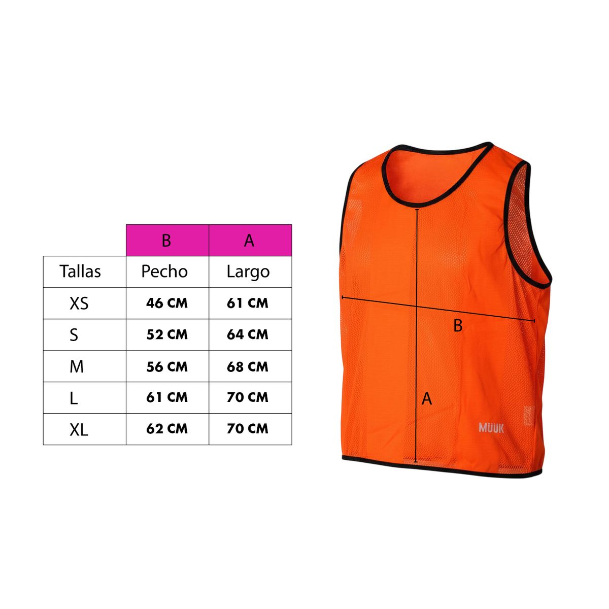 MUUK - PACK 10 UN PETO DEPORTIVO MUUK XXV CELESTE TALLA S