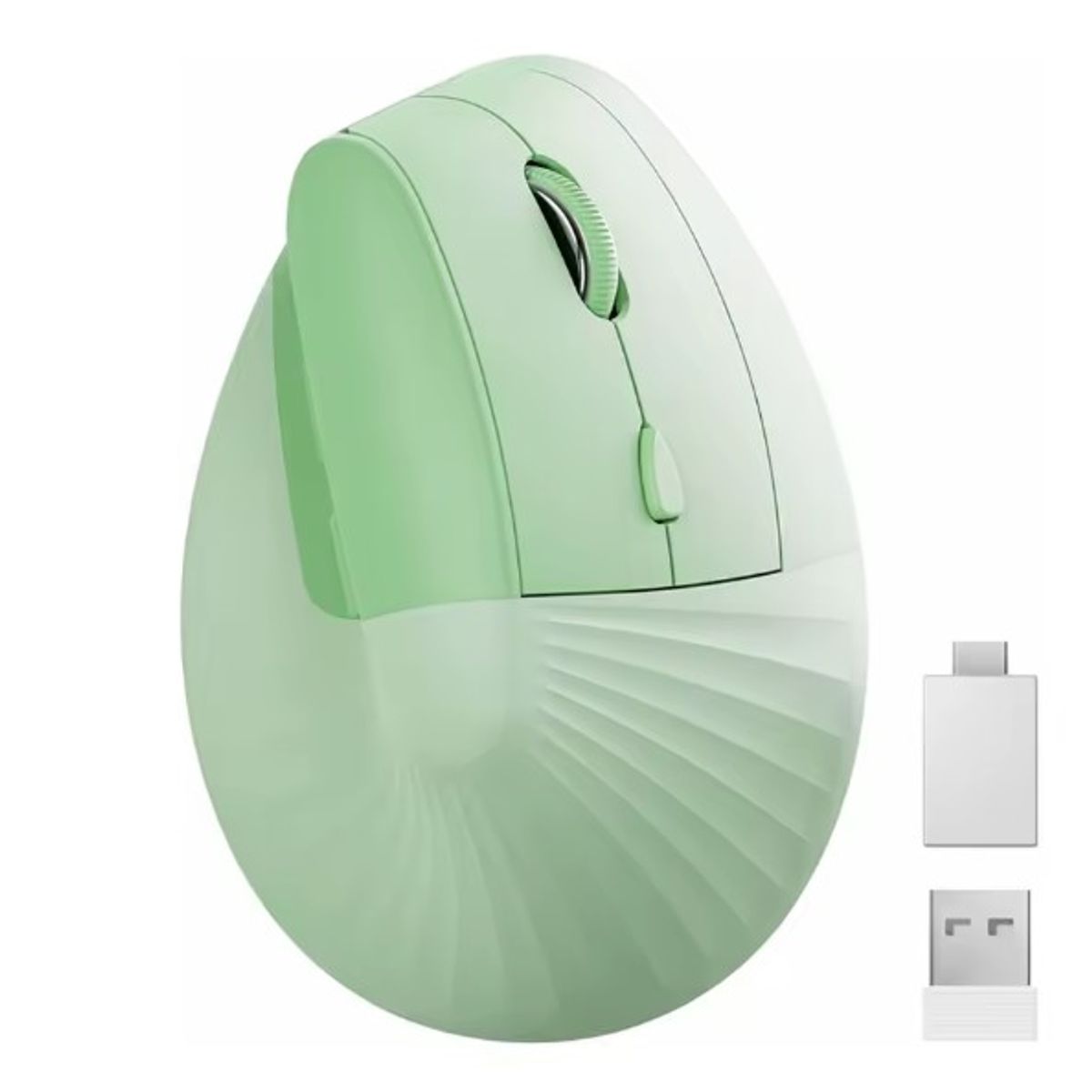 GENERICO - Mouse Ergonomico Recargable 2.4 Verde