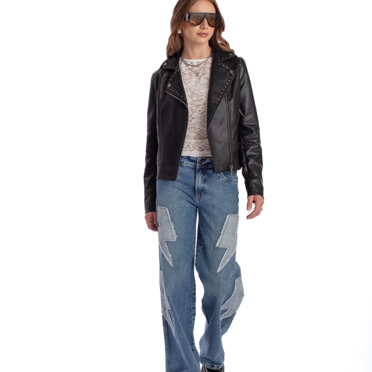 EFESIS - Jeans Wide Tiro Medio Mujer Efesis
