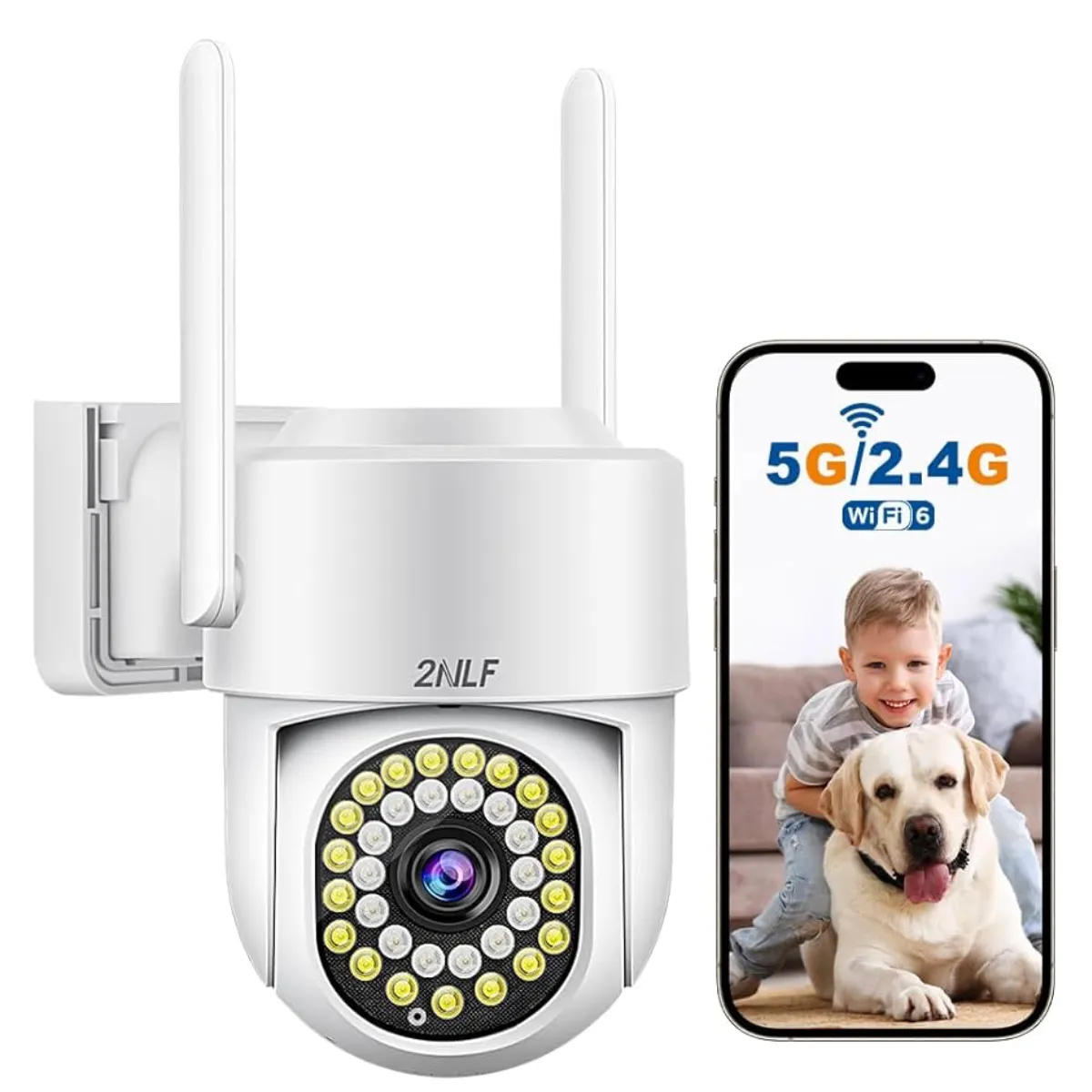 2NLF - CÁMARA DE SEGURIDAD 2NLF WIFI EXTERIOR CON LED ALARMA 5G OPENBOX