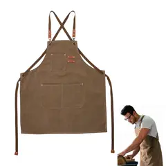 KINDA NICE - Delantal Pechera Unisex Multiuso Restaurant Barbero Trabajo