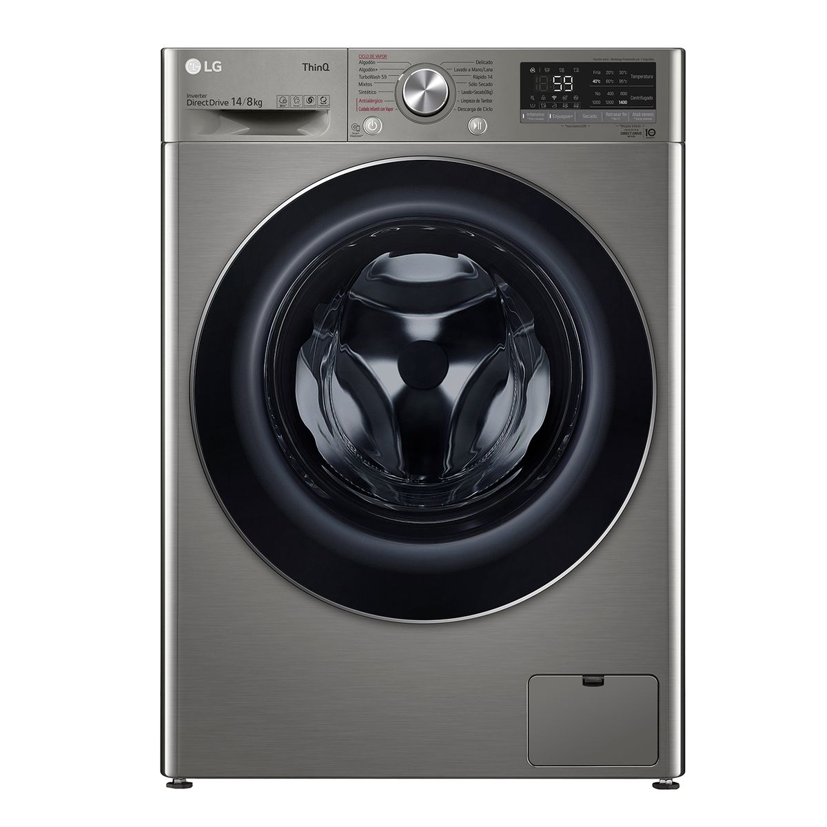 LG - Lavadora Secadora 14Kg8Kg con AIDD™ y Steam WD14VVC4S6C