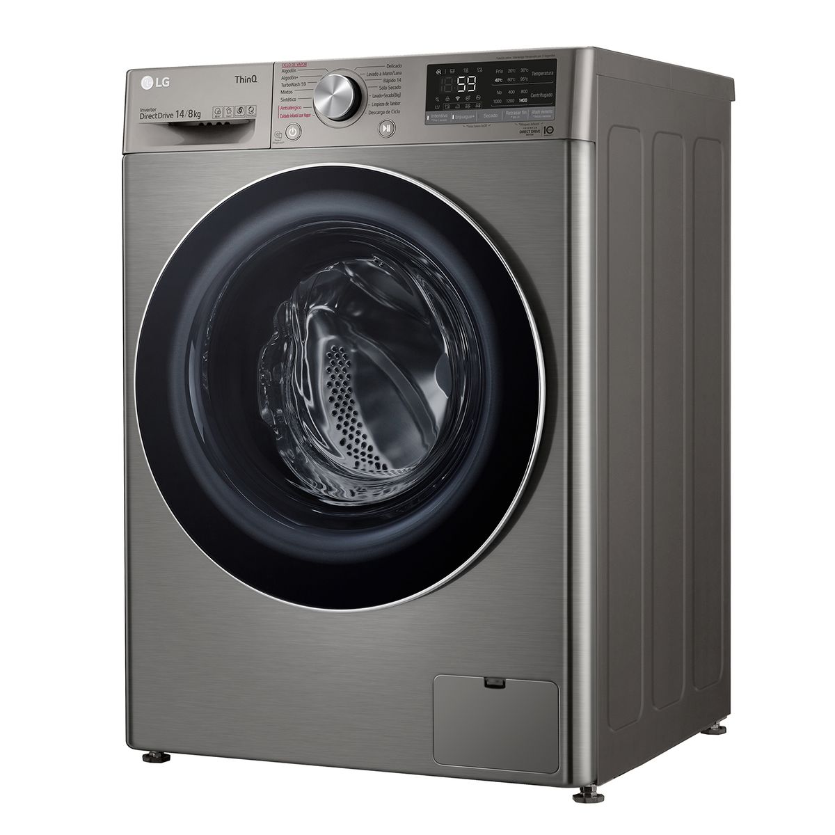 LG - Lavadora Secadora 14Kg8Kg con AIDD™ y Steam WD14VVC4S6C