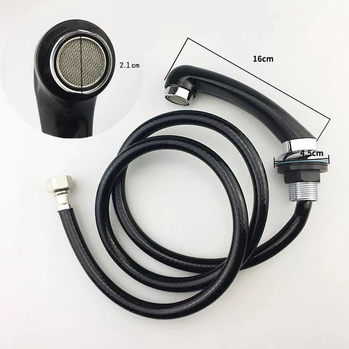 GENERICO - Llave Monomando + Ducha Para Lava Pelo Fijo Peluqueria