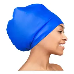 KUANGYE - Gorro Natación Piscina Grande Pelo Largo Rulos Rasta Afro