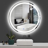 Espejo Con Luz Led Touch De Lujo Para Tocador O Baño 50x50cm