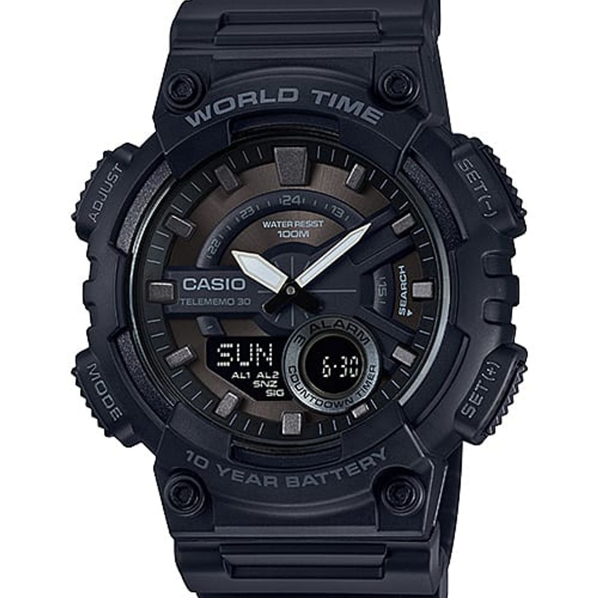 CASIO - Reloj Casio Digital AEQ-110W-1B Negro