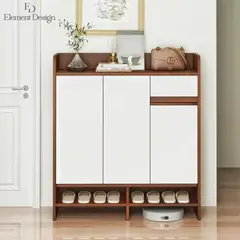 ELEMENT DESIGN - Zapatero Comoda Organizador Entrada y Hall Multiuso 90x30x100 cm