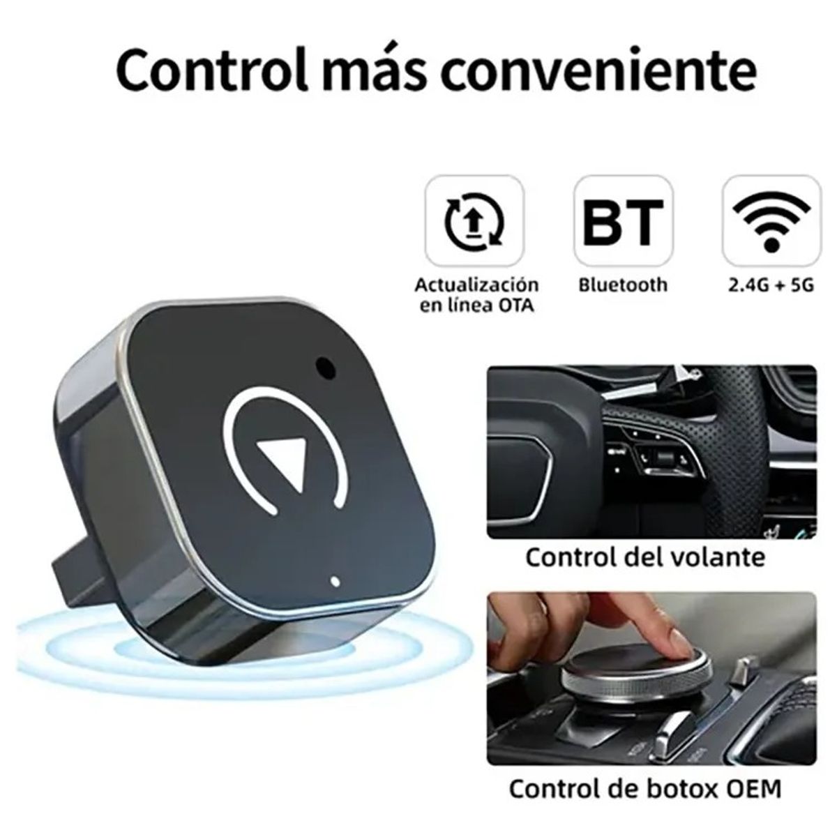 GENERICO - Adaptador Convertidor Inalámbrico - Carplay Y Android Auto