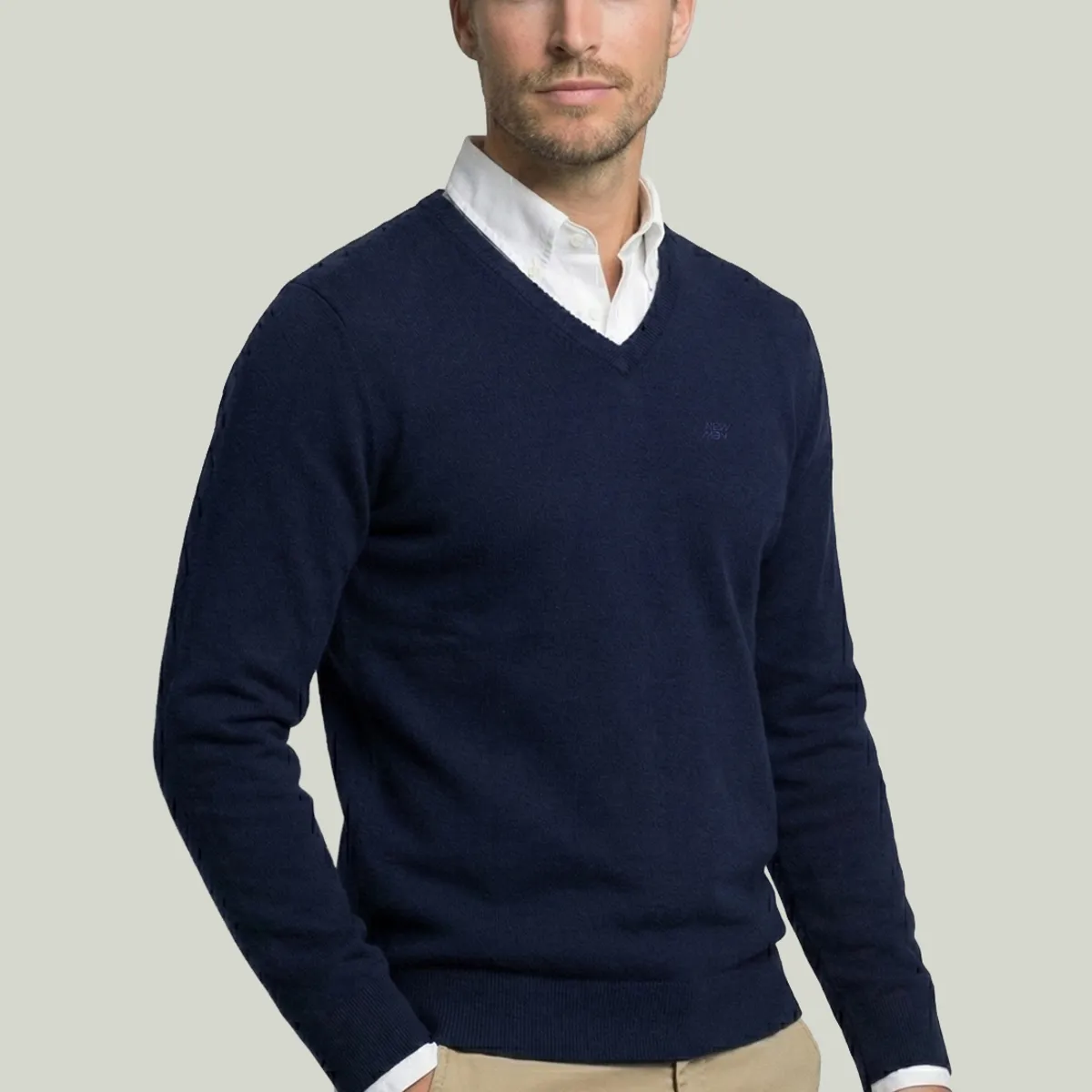NEW MAN - Sweater Merida Navy New Man