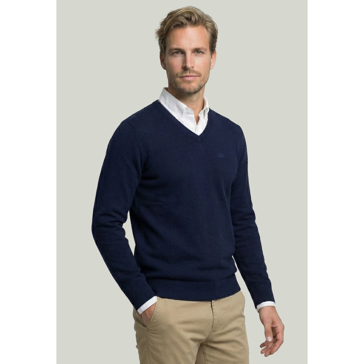NEW MAN - Sweater Merida Navy New Man