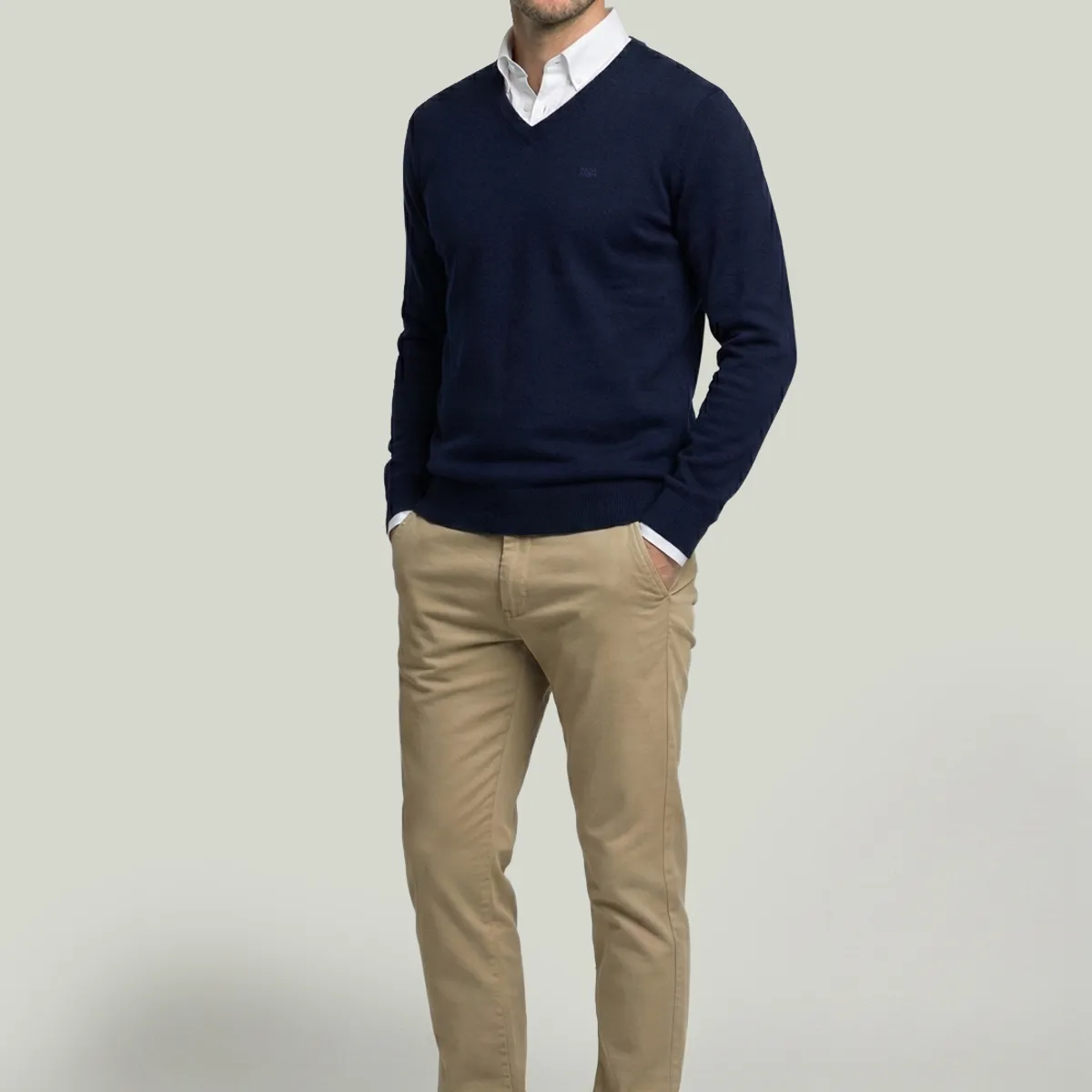 NEW MAN - Sweater Merida Navy New Man