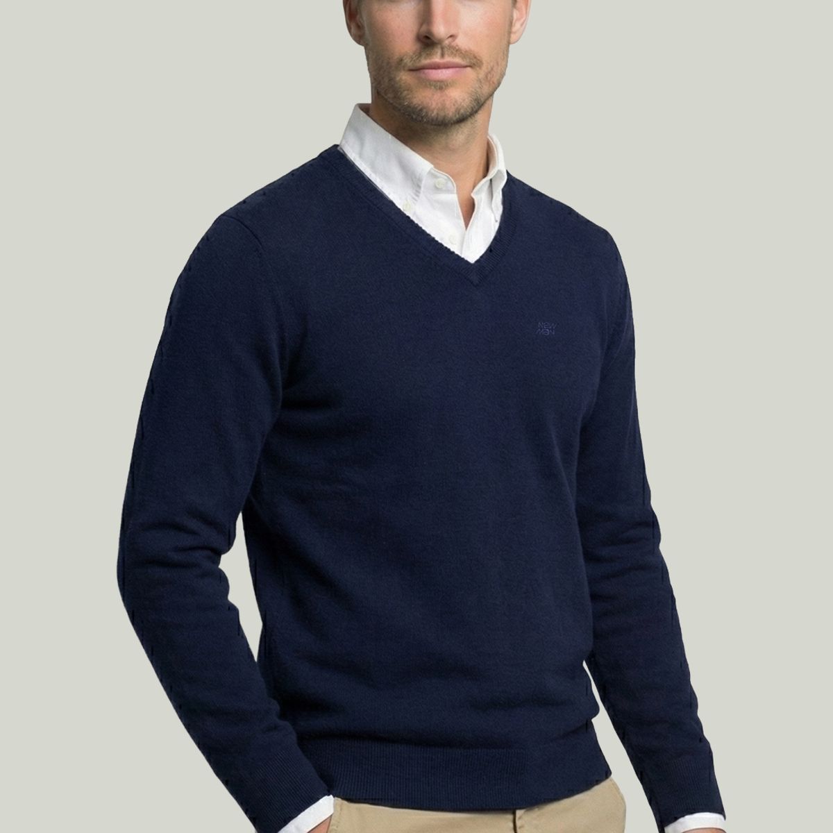 NEW MAN - Sweater Merida Navy New Man