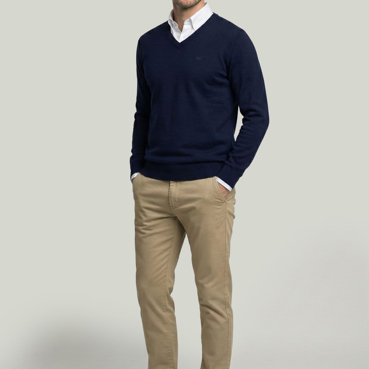 NEW MAN - Sweater Merida Navy New Man