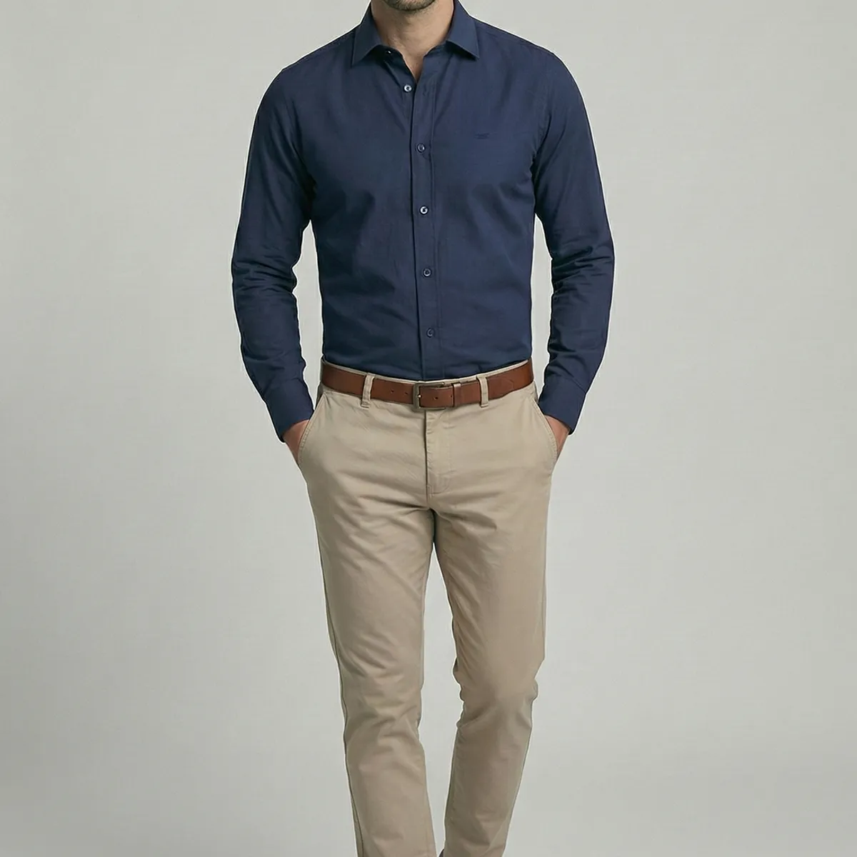 FEROUCH - Camisa Dublin Navy Ferouch