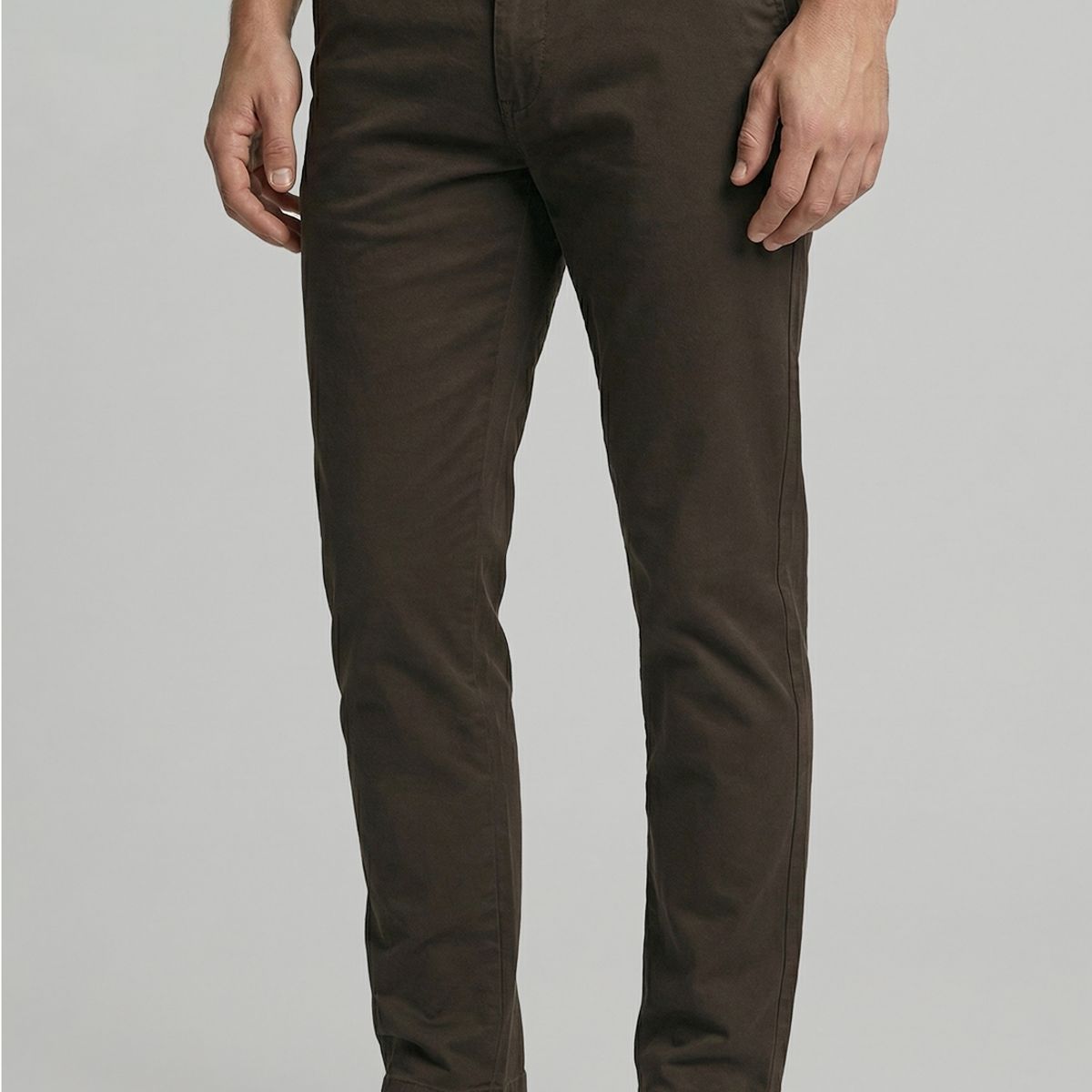 FEROUCH - Pantalón Twill Without Pleats L/31 Military Ferouch