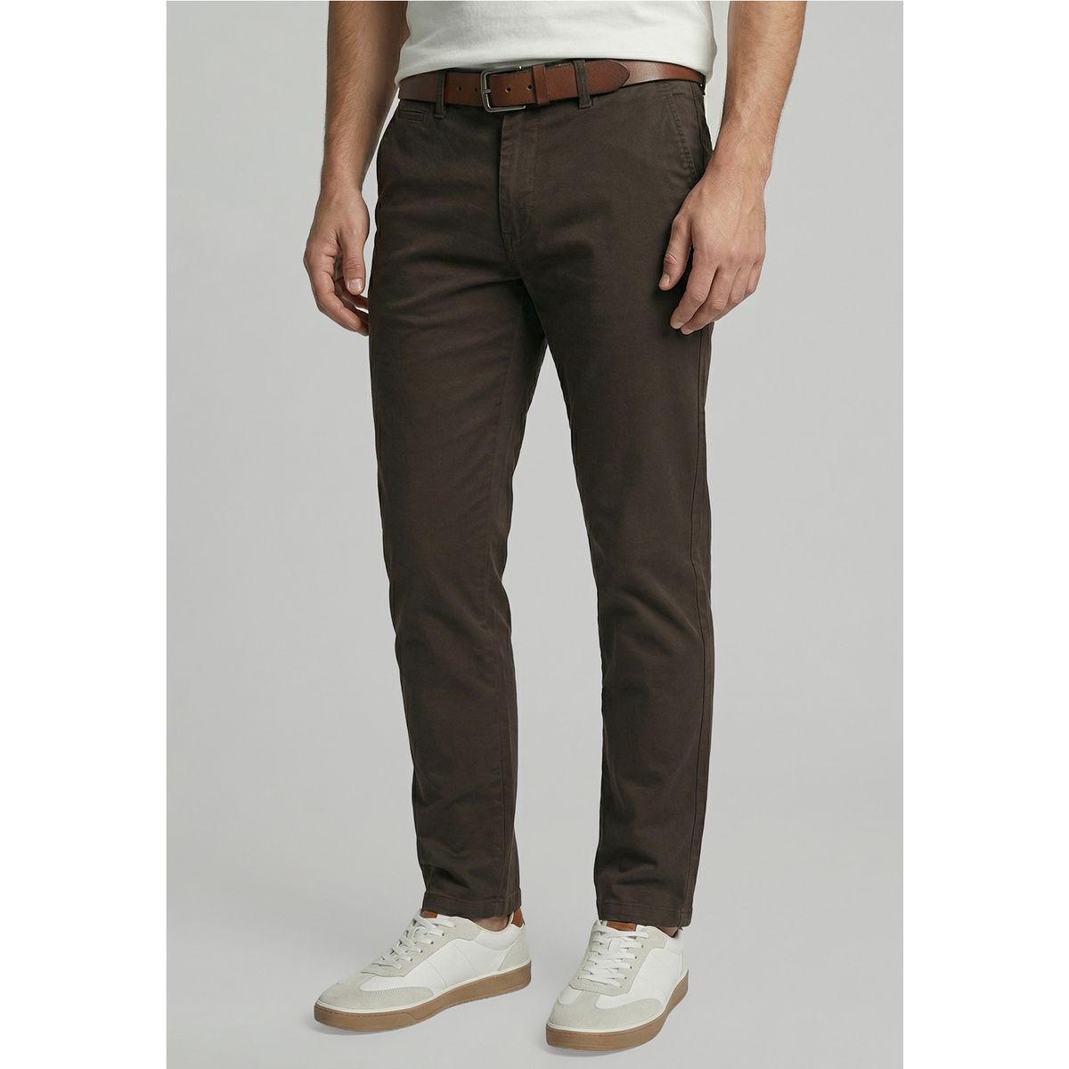 FEROUCH - Pantalón Twill Without Pleats L/31 Military Ferouch