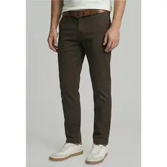 FEROUCH - Pantalón Twill Without Pleats L/31 Military