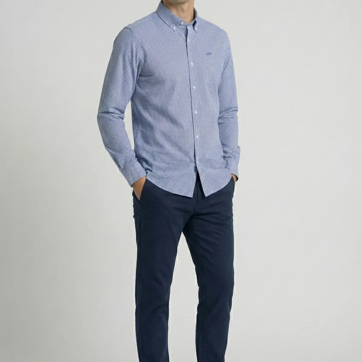 NEW MAN - Camisa Lyon Blue New Man