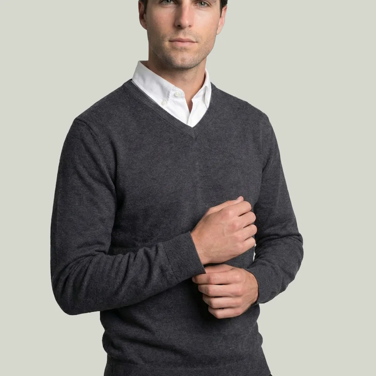 NEW MAN - Sweater Merida Graphito Melange New Man