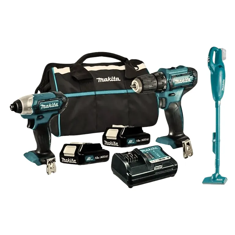 Kit Taladro Percutor /Atornillador/Aspiradora CLX228