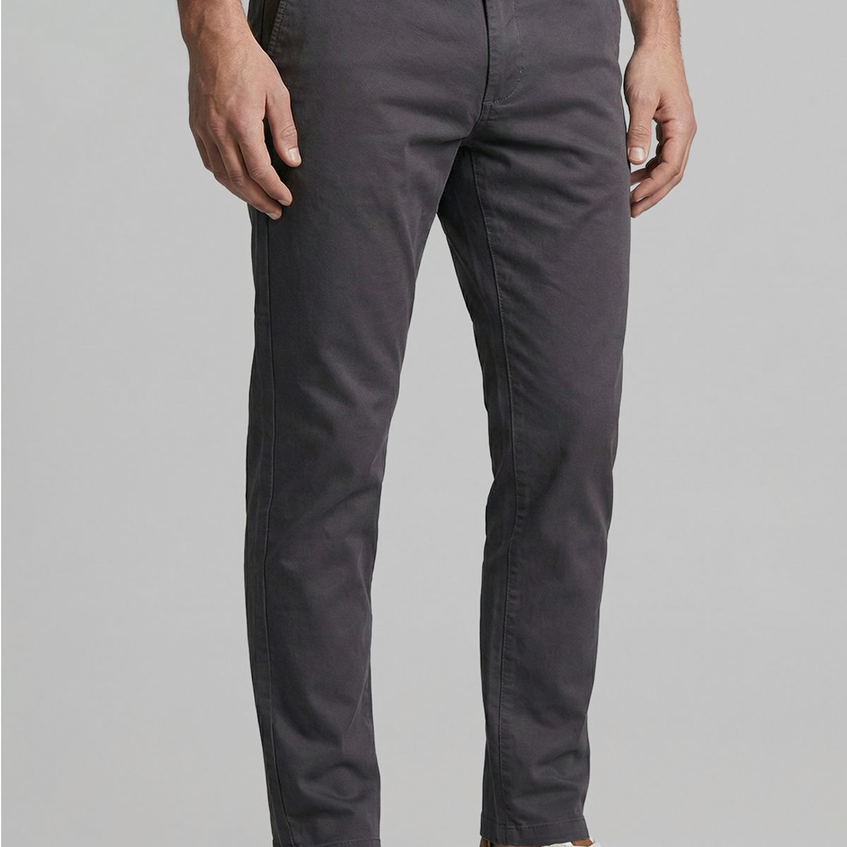 FEROUCH - Pantalón Twill Without Pleats L/31 Dk Grey Ferouch