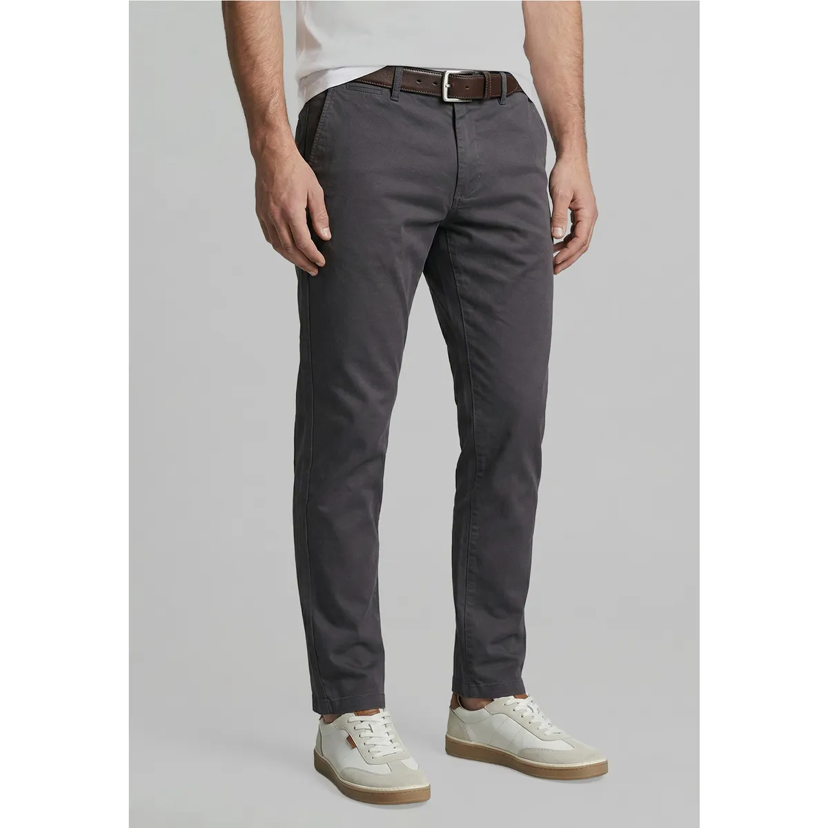 FEROUCH - Pantalón Twill Without Pleats L/31 Dk Grey Ferouch