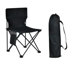 GENERICO - Silla Plegable Reforzada para Camping y Exterior con Bolso de Transporte