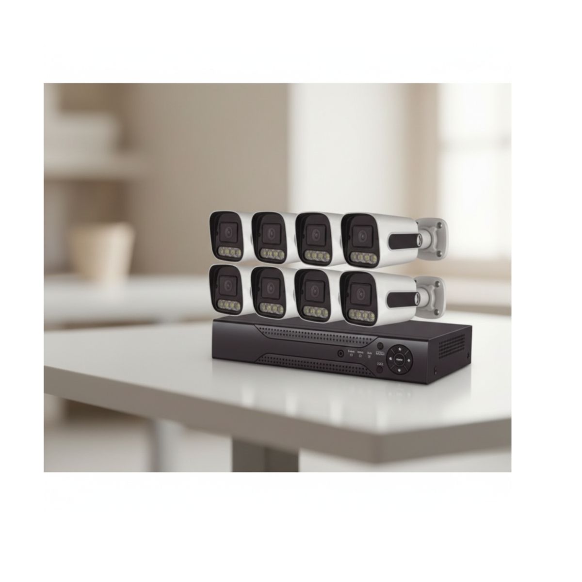GENERICO - Kit 8 Camaras De Seguridad Cctv Hd Kit 4k