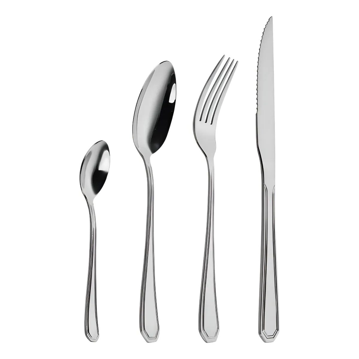 KITCHENWARE - Juego De Cubiertos 24 Piezas Acero Inoxidable - Remy