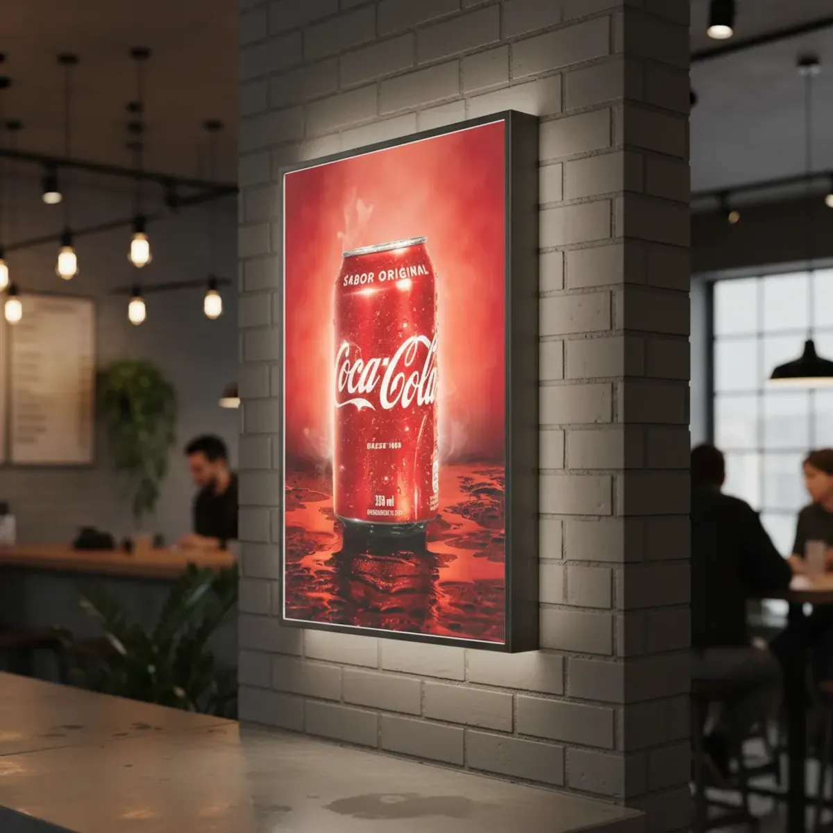 GENERICO - Caja de luz led panel publicitario 60x85cm