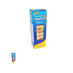 GENERICO - YENGA DE MADERA NATURAL CON NUMEROS