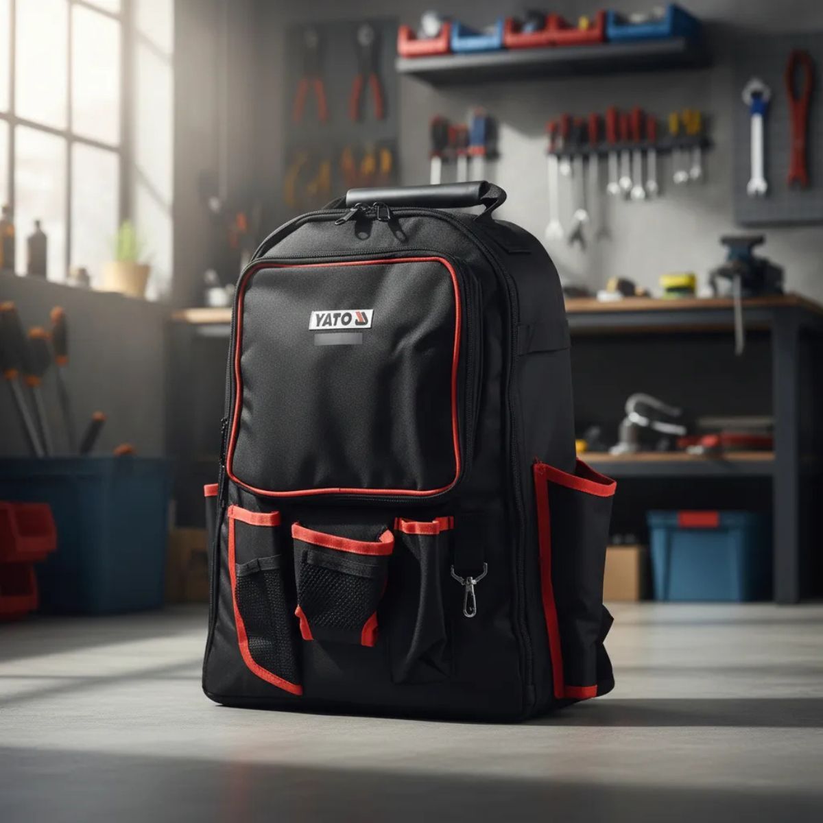 YATO - Mochila Para Herramientas Negro Con Rojo Yato YT-7440