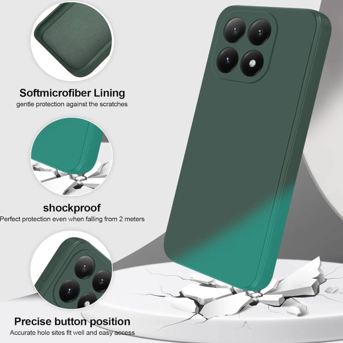 JOIGO - Carcasa Funda Para Xiaomi Redmi 15T Lila