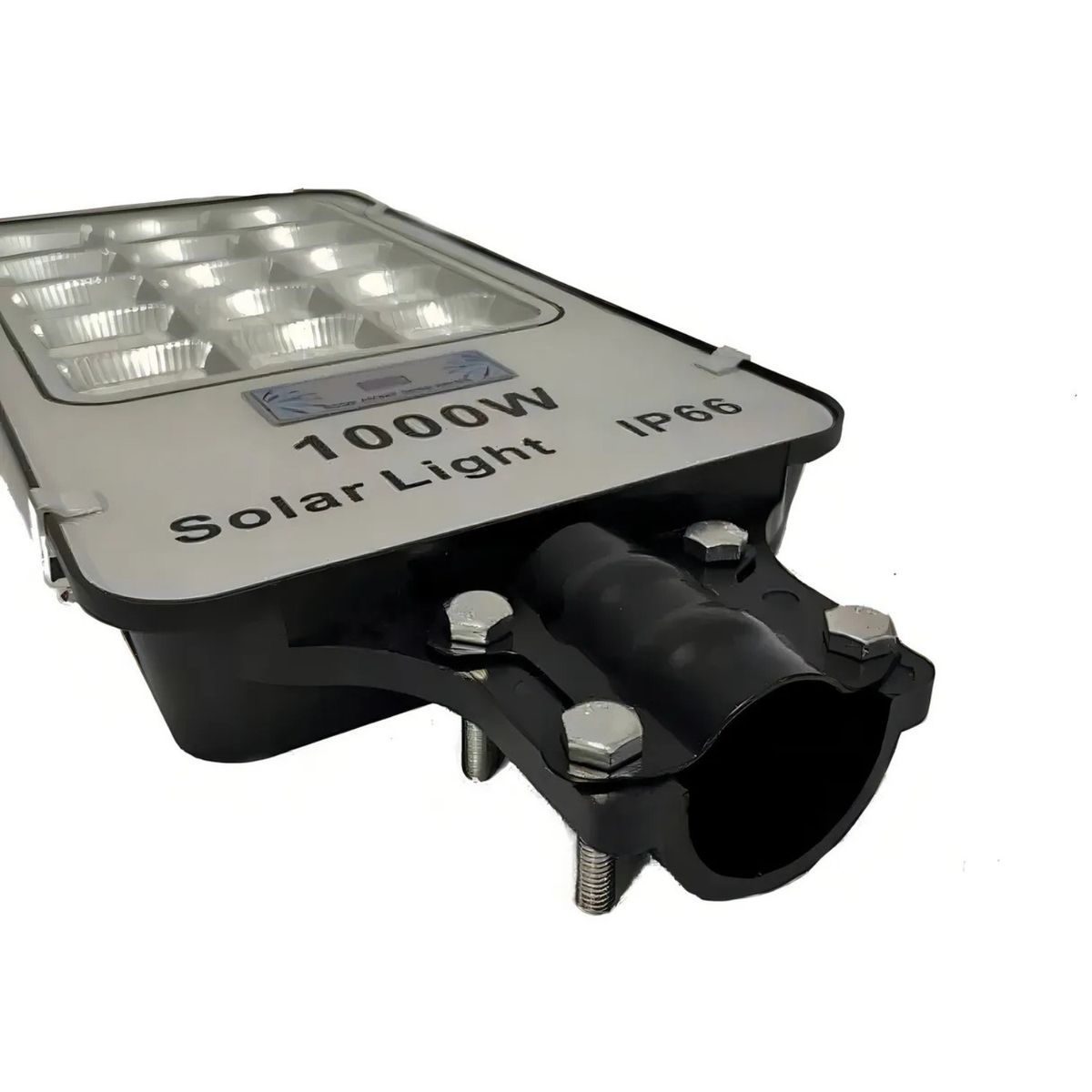 GENERICO - Foco Solar Led 1000w Alumbrado Público Sensor De Movimiento Negro Blanco Frío