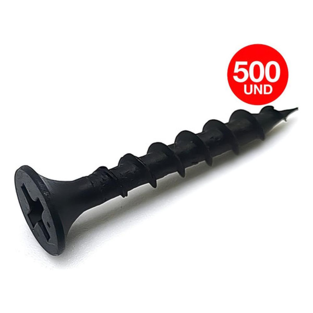 DRL LIGHTING - 5 Cajas Tornillo Volcanita Wisefix Pfina Negro 6x1 14 500u