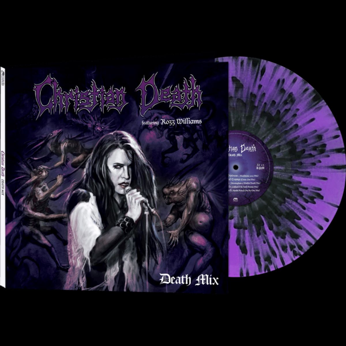 GENERICO - Christian Death featuring Rozz Williams - Death Mix - Vinilo Simple PurpleBlack Splatter