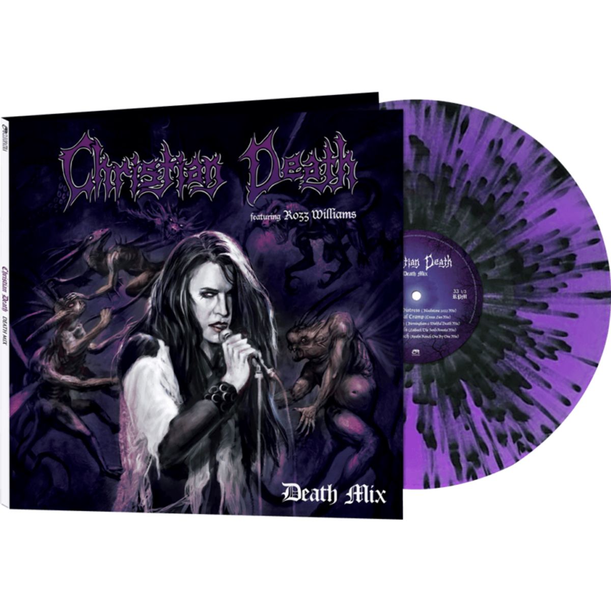 GENERICO - Christian Death featuring Rozz Williams - Death Mix - Vinilo Simple PurpleBlack Splatter
