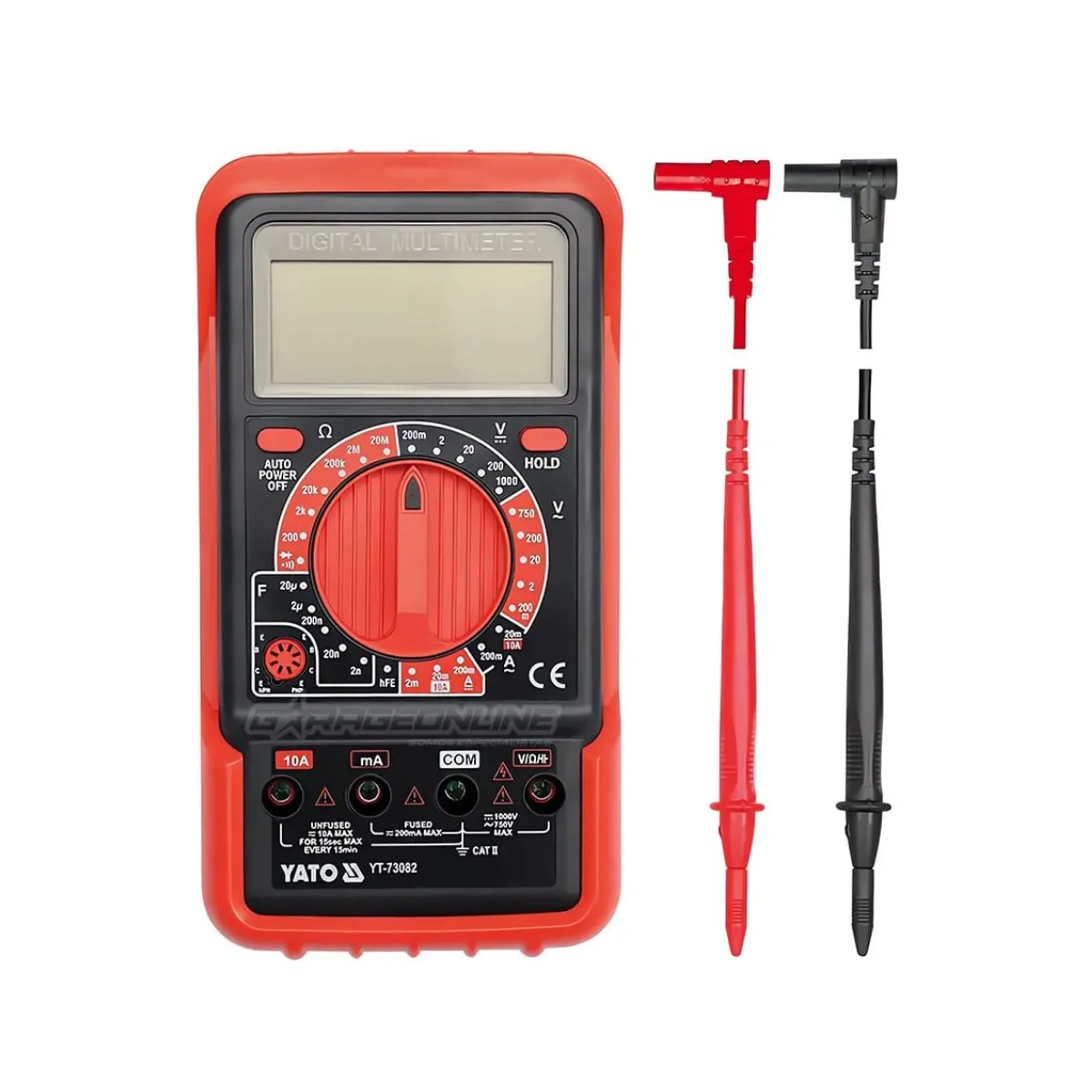 YATO - Multimetro Multitester Digital 2 Pines Yato YT-73082
