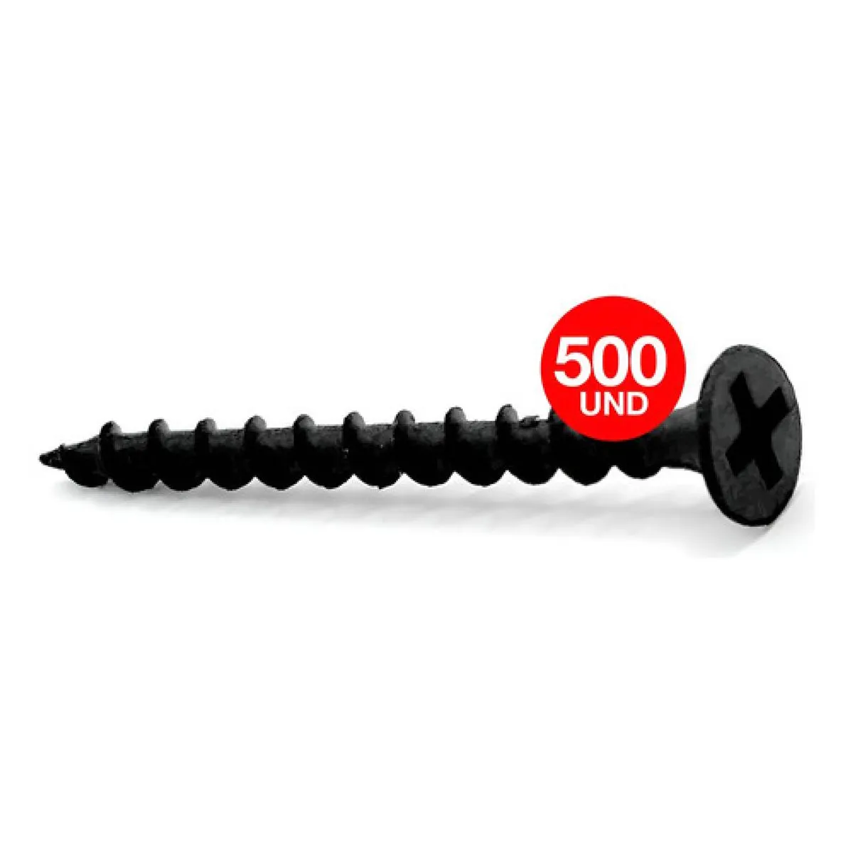 DRL LIGHTING - 5 Cajas Tornillo Volcanita Wisefix Pfina Negro 6x1 58 500u