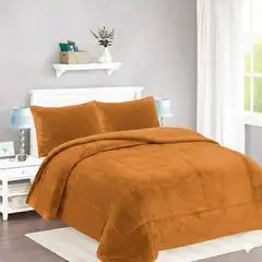 GENERICO - COBERTOR PLUSH KING CON CHIPORRO DE INVIERNO UINICOLOR MODERNO QUITA FRIO FYA