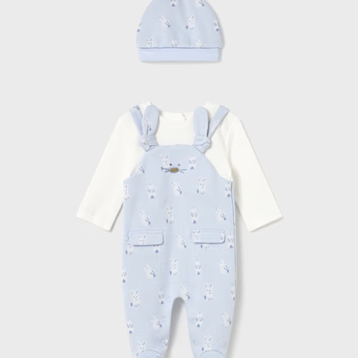 MAYORAL - Enterito tipo Pelele peto con gorro recién nacido